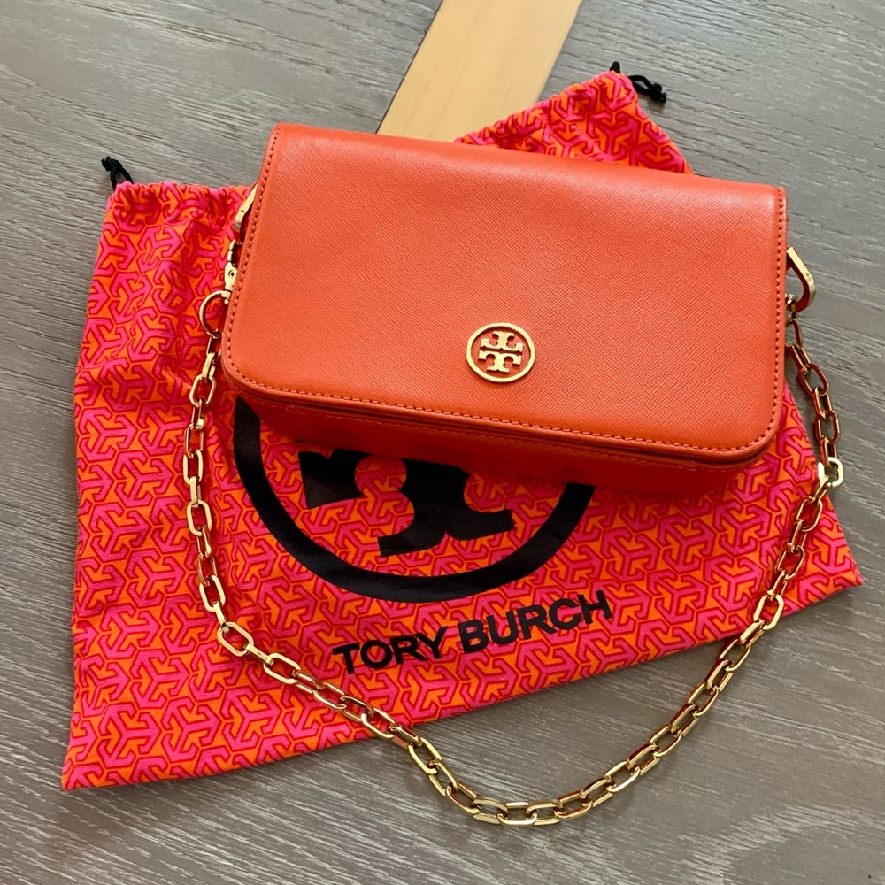 TORY BURCH chain-link shoulder purse